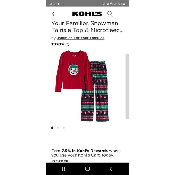 NWT BOYS JAMMIES FOR FAMILIES - Picture 1 of 1